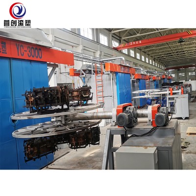 kopen De automatische Machine van Pendelrotomolding voor PE pp HDPE LDPE LLDPE paste Reusachtige Holle Plastieken aan online manufacture