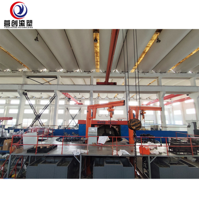 kopen Multi-arm rotational molding machine for water tank container manufacturing in china online manufacture