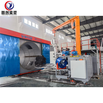 kwaliteit  10000L Tank Rotational Molding Machine for PP/PE/HDPE/LLDPE Material Made in China fabriek