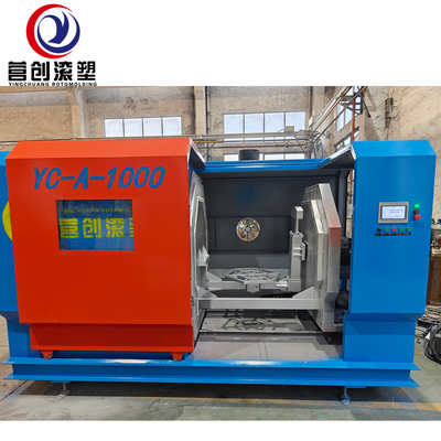 kopen 1000*1000 Elektrische verwarmingsrotomolding machine met 100 kg laadvermogen / 50 kW totaal vermogen online manufacture