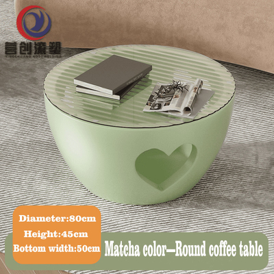 kopen Waterdichte, UV-bestendige, ronde Roto-gevormde koffietafel van polyethyleen online manufacture