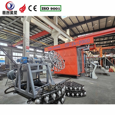 kopen Adviesdienst Rotary Shuttle Rotomolding Machine Verstelbare rotatiesnelheid online manufacture