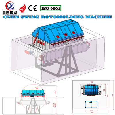 kopen 220V/380V Automatische rotomoulding water tank maken machine online manufacture