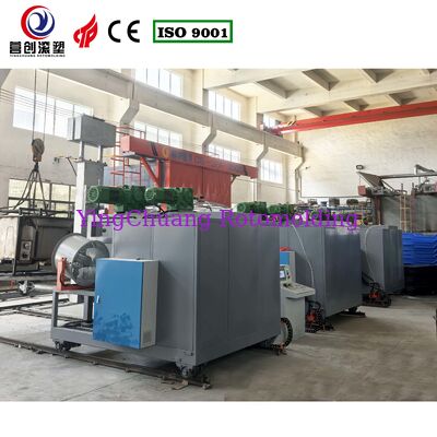 Kopen Multi-arm Shuttle Rotomolding Machine, Automatische Shuttle Type Rotatiegietapparatuur voor Plastic Producten online vervaardiging