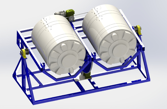 De open Brandrots - en - rolt Rotomoulding-Machines/Roterende Afgietselmachine