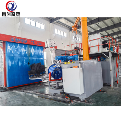 10000L bi-axiale rotatiegietmachine voor PP/PE/HDPE/LLDPE met 1 jaar garantie