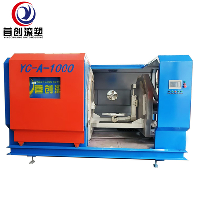 Elektrische rotomoldingmachine voor verwarming met 30 kW vermogen, luchtgekoeld, 100 kg laadvermogen CE/ISO9001-gecertificeerd