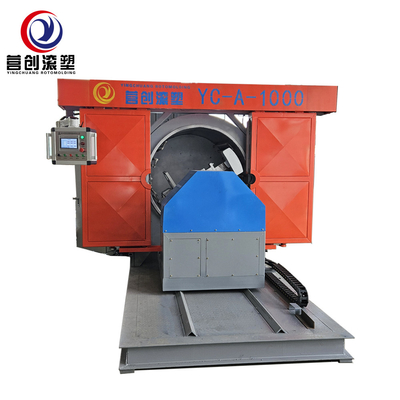 Shuttle rotomolding machine elektrisch met maximale temperatuur 400C en energiebesparing
