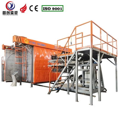 Verstelbare rotatiesnelheid shuttle rotomolding machine voor productiebehoeften van productie-installaties
