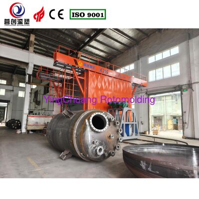 Vormtemperatuur 200400 °C Shuttle Rotomolding Machine Air Cooling Mode Zorgt voor een consistente en kunststofvormproductie