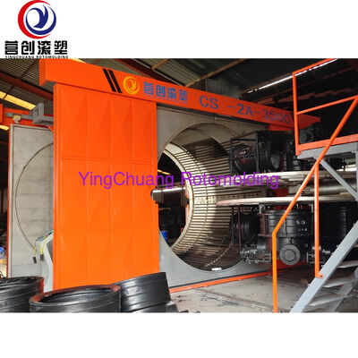 YINGCHUANG CS-2A-3500 Shuttle Rotomolding-machine, dubbelarm industrieel rotatiegietmateriaal voor kunststofproducten