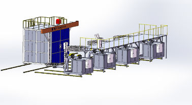 Bi-axiale rotatiegietmachine voor fabriek 14000L tankvolume