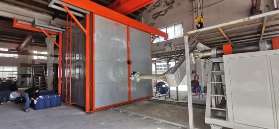 Verstelbare rotatiesnelheid shuttle rotomolding machine vervaardigd voor de fabriek