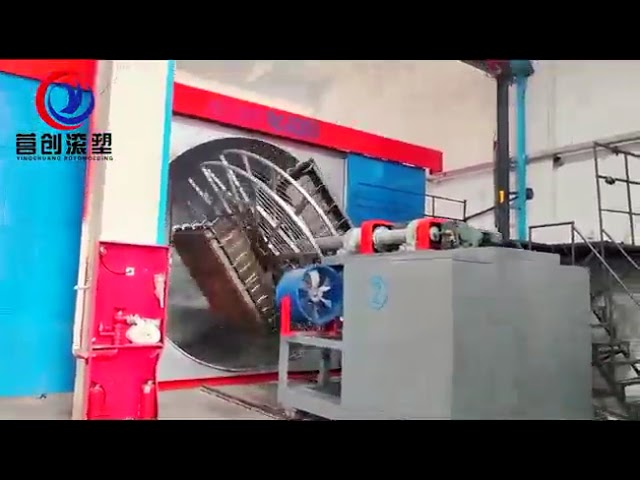 YINGCHUANG PLC Intelligent Multi-Station Shuttle Rotomolding Machine, Volledig Automatische Bi-Axial Rotary Molding Equipment Voor LLDPE Water Tanks & Cool
