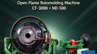 Yingchuang CF-3000 & ND-500 Rotatiegietset met open vlam | Bijpassende machines voor volle watertank en deksel