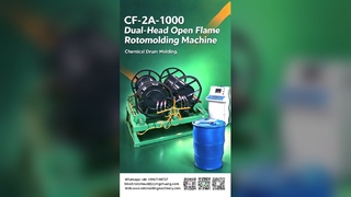 Yingchuang CF-2A-1000 Rotatiegietmachine met twee koppen en open vlam | Nauwkeurige temperatuurcontrole en kwaliteitsinspectie