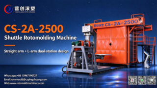 CS-2A-2500 Shuttle-rotatievormmachine | Eén rechte arm + één L-arm, dubbel station, naadloos